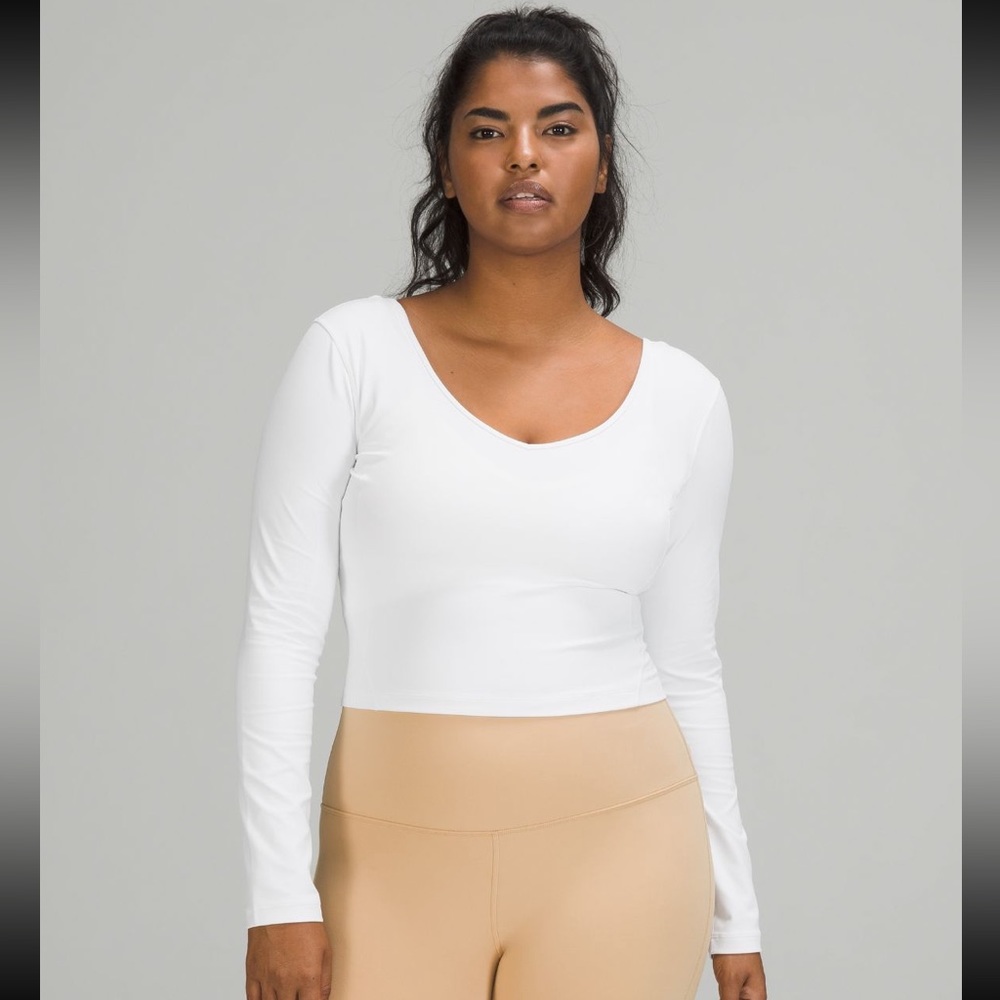 Brand new with tags - Lululemon align long sleeve - white size 2